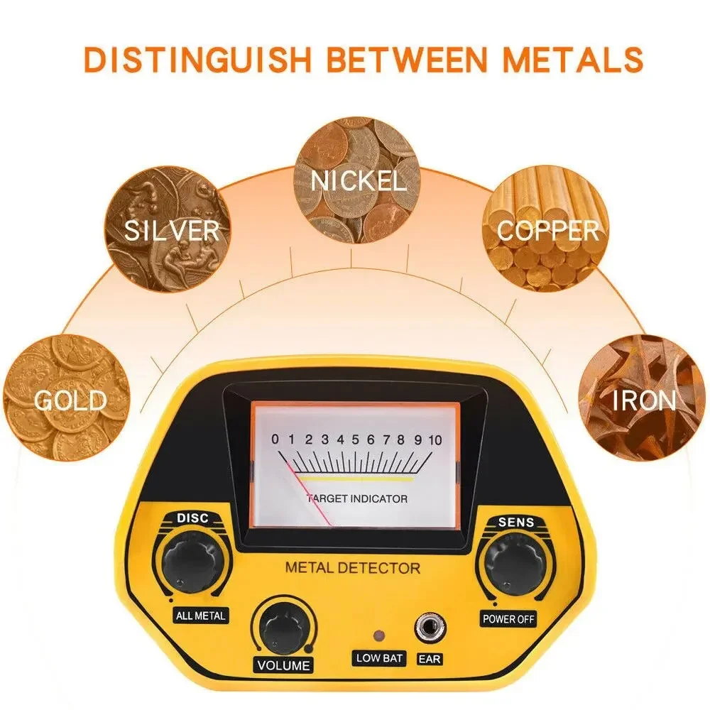 MD-5090 Metal Detector Detection Instrument Underground Metal Detector Metal Finder Gold Detector Treasure Hunter Gold Digger