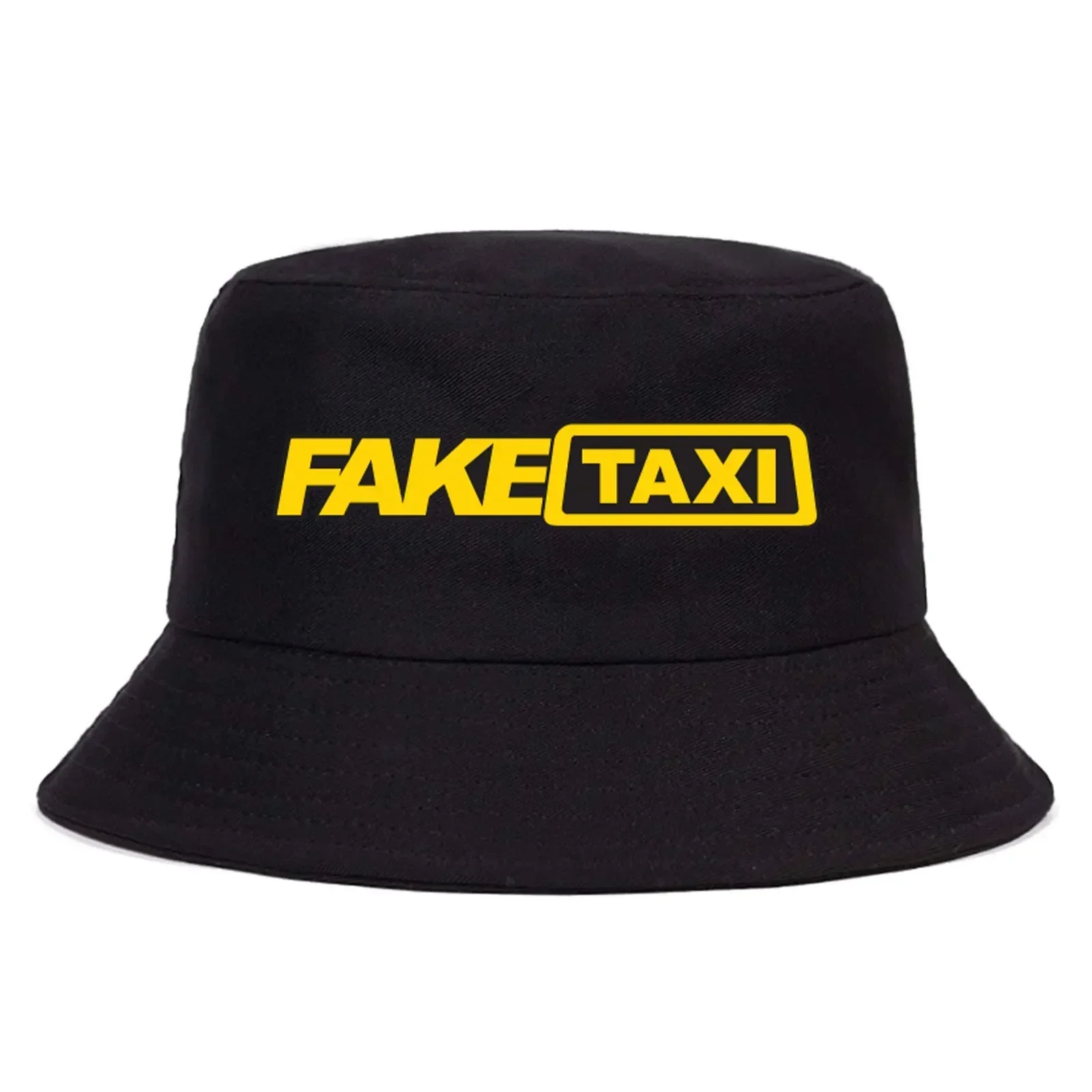 Adult Hip Hop FakeA ATaxi Reversible Bucket Hats Man Casual Sun Beach Panama Hats Boy UV Protection Fisherman Cap