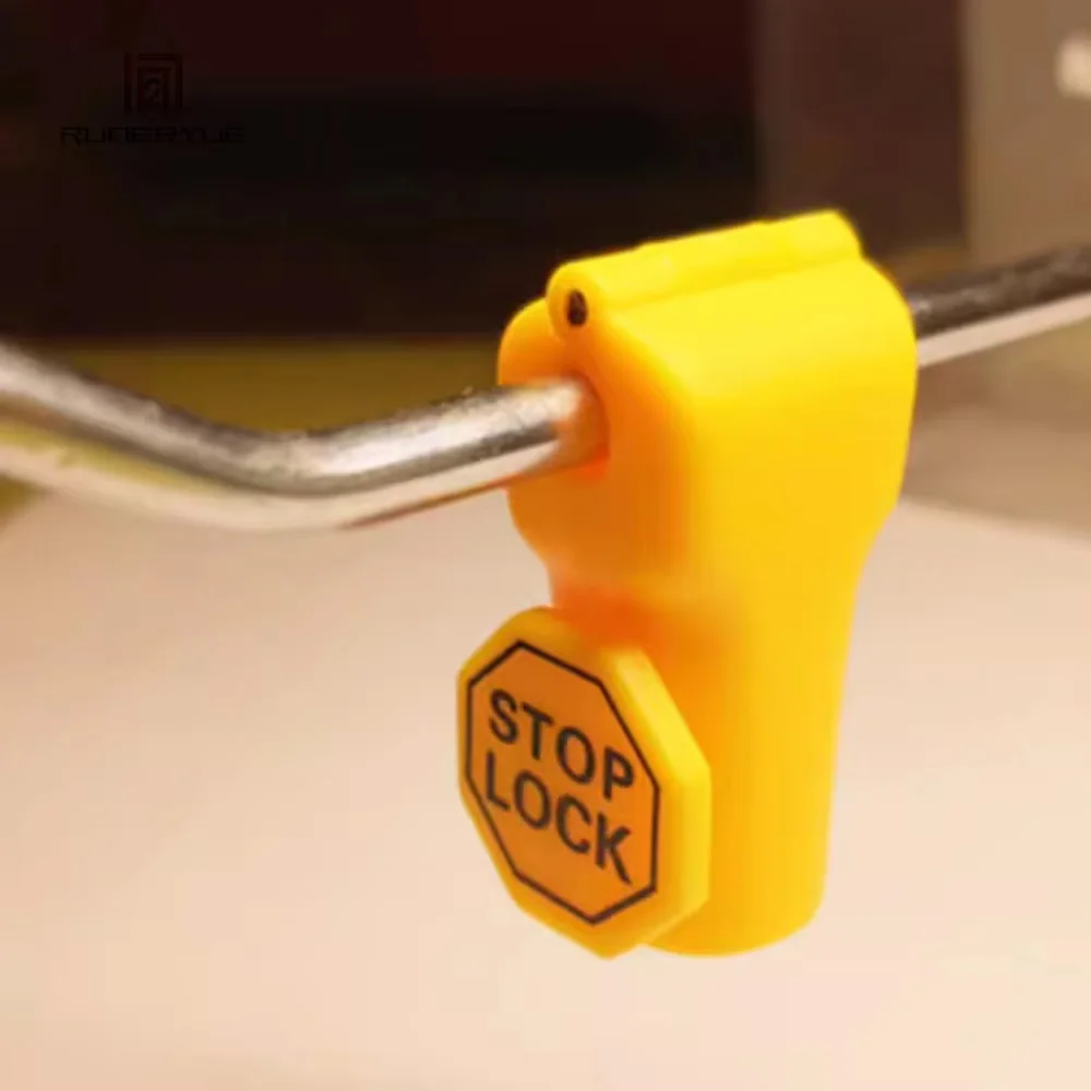 100pcs 6mm Anti-Theft EAS Security Hooks - High Visibility Yellow Stoplocker for Retail Merchandise Protection