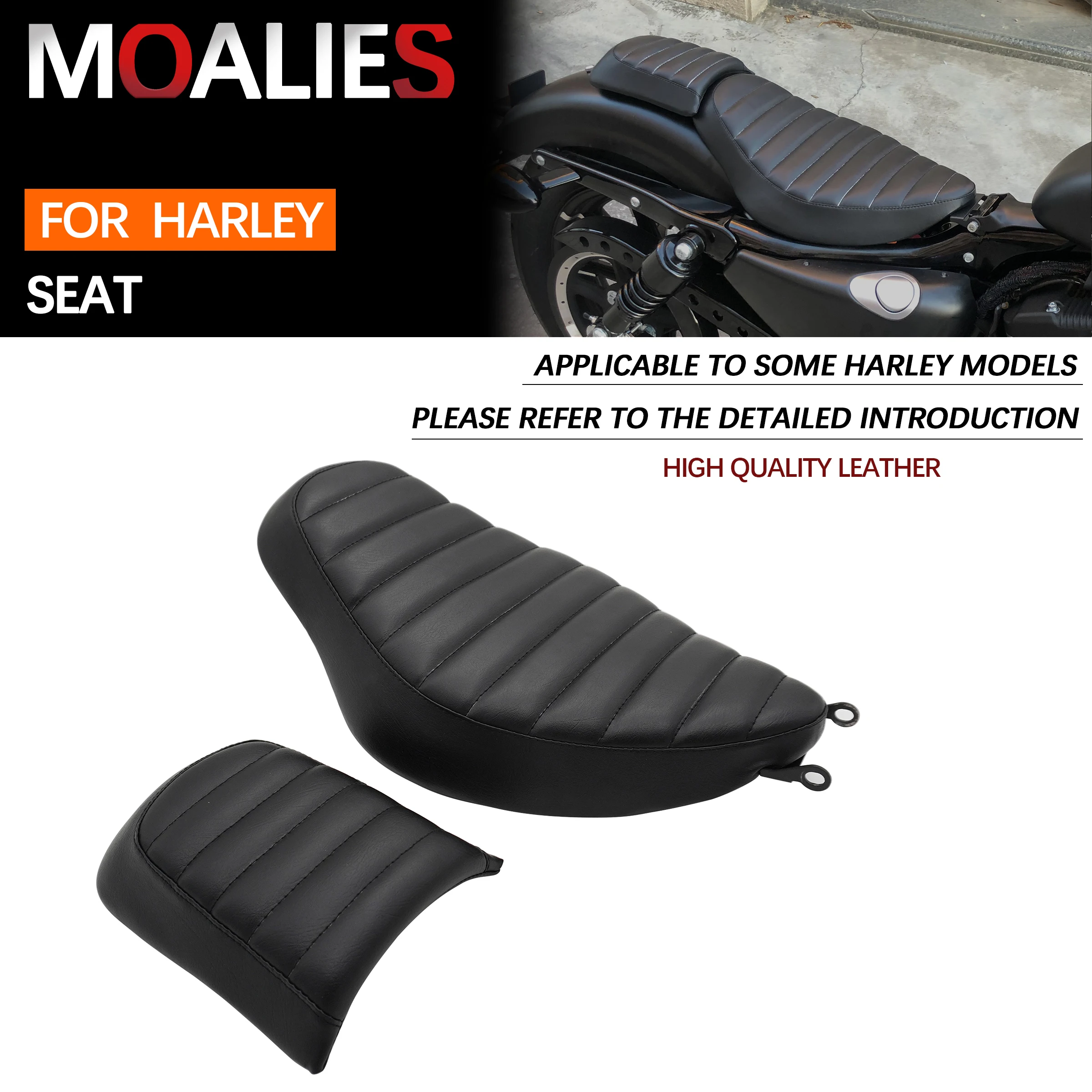 

Для Harley Sportster 1200, Nightster SuperLow Roadster Iron 883, низкое XL883L, мотоциклетное сиденье, сиденье водителя/пассажира