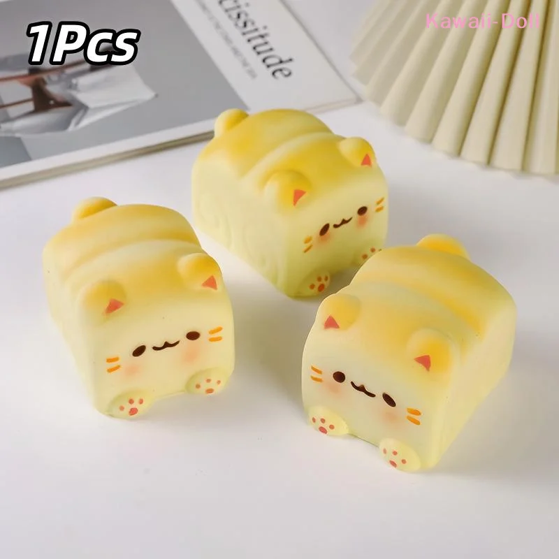 [DO]Toast Squeezable Toy Slow Rising Squeeze Bread Toy Stress Relief Hand Relax Sensory Toys[DO]