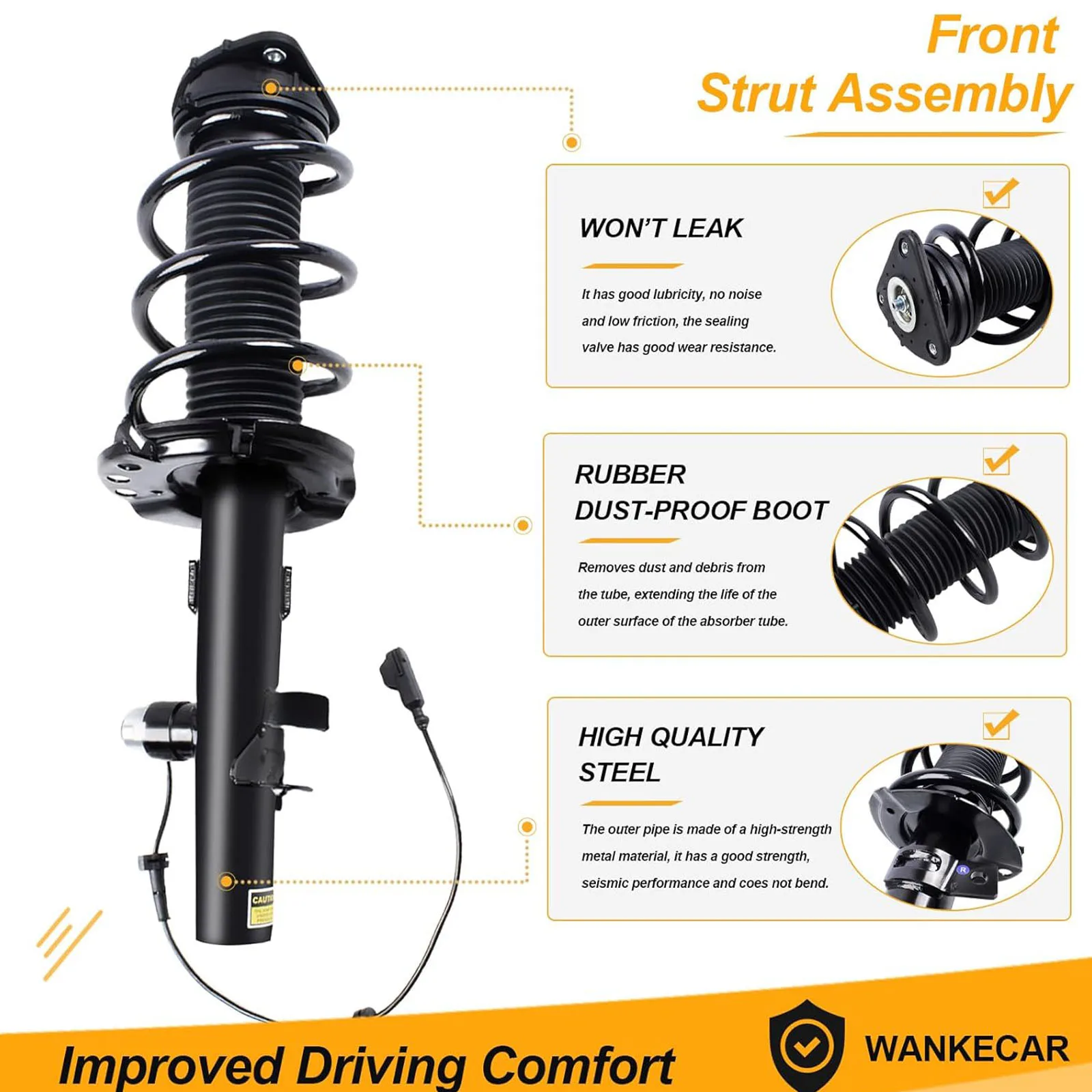 

left right EJ7C18B061 EJ7C18B060 Front Electric Shock Absorber for Lincoln MKC shock absorber