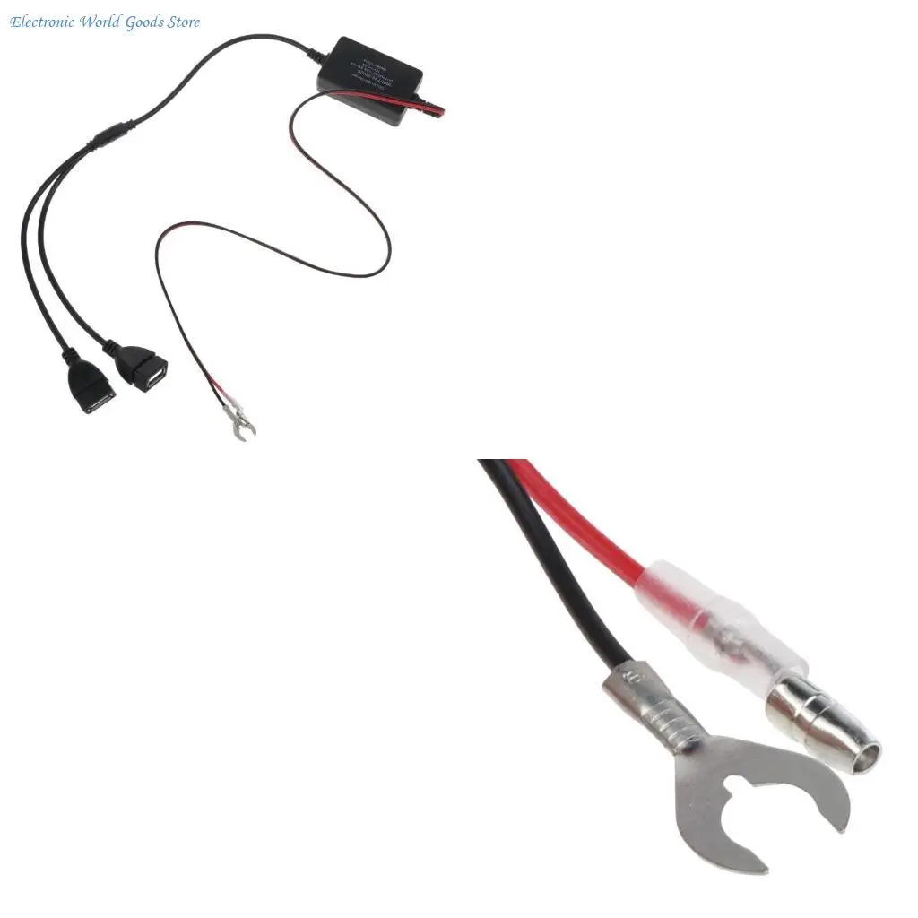 

A3PD USB QC3.0 Dual USB Step Down Converter DC-DC Module Power Regulator Car Phone Charging Adapter DC10V- 30V