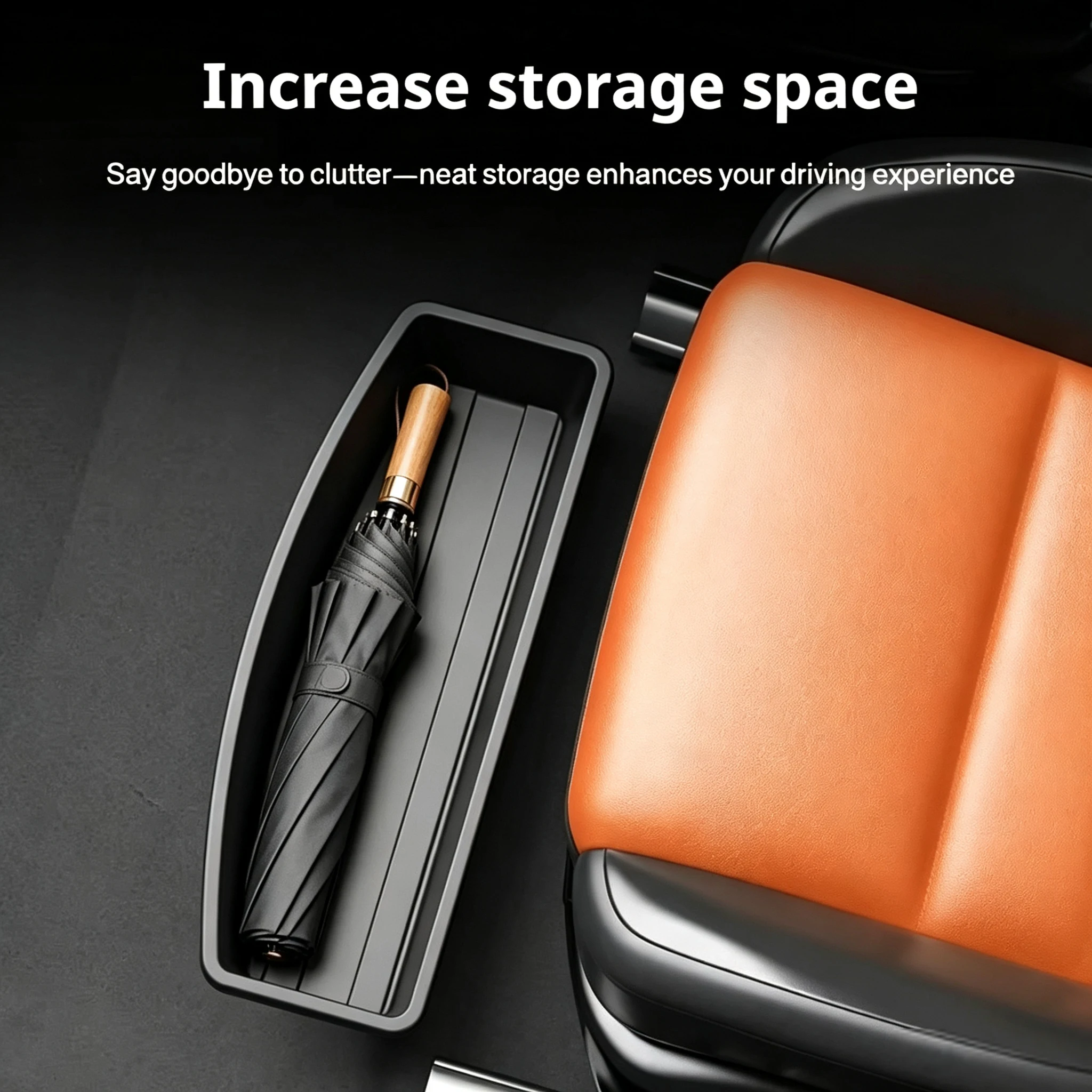 1PC Universal Car Under Seat Storage Box Removable Seat Bottom Organizer Gadget Storage Case Car Interior Accessories