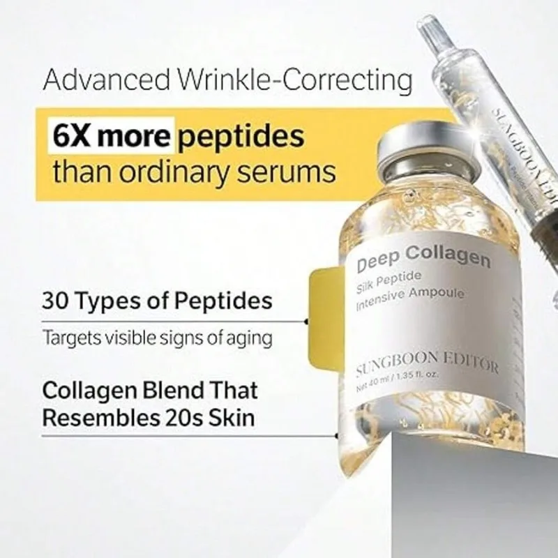 Silk Peptide Intensive Lifting Ampoule |Anti-Aging Serum For Face With Collagen & 30 Peptide Complex Skin Tightening & Firming