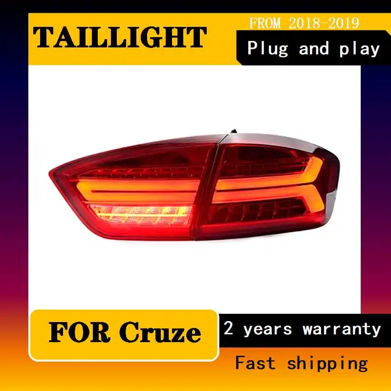 Car Styling for Chevrolet Cruze Tail Lights 2017-2019 Cruze Rear Lights Sedan DRL Fog Brake Turn Signal Reversing