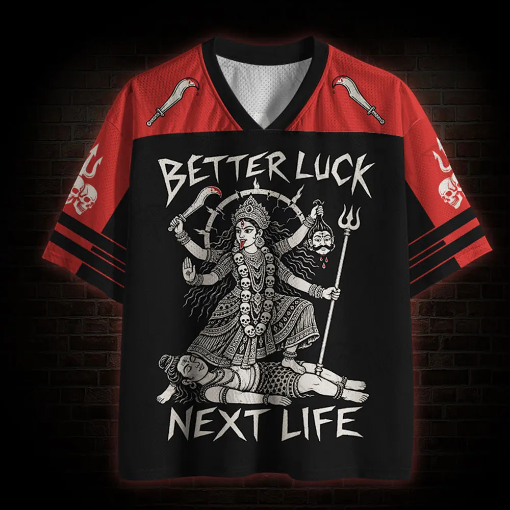 2026 New Nordic Mythical Theme Sports Fashion Short Sleeve V-neck Street View Clothing Mythical Fan Gifts T-shirt   Halloween