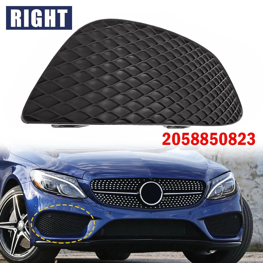 

Для Mercedes Benz C-Class C300 2017-2018 2058850823 L2058850723 1x автомобильный передний бампер, решетка противотуманной фары, накладка на лампу, аксессуары