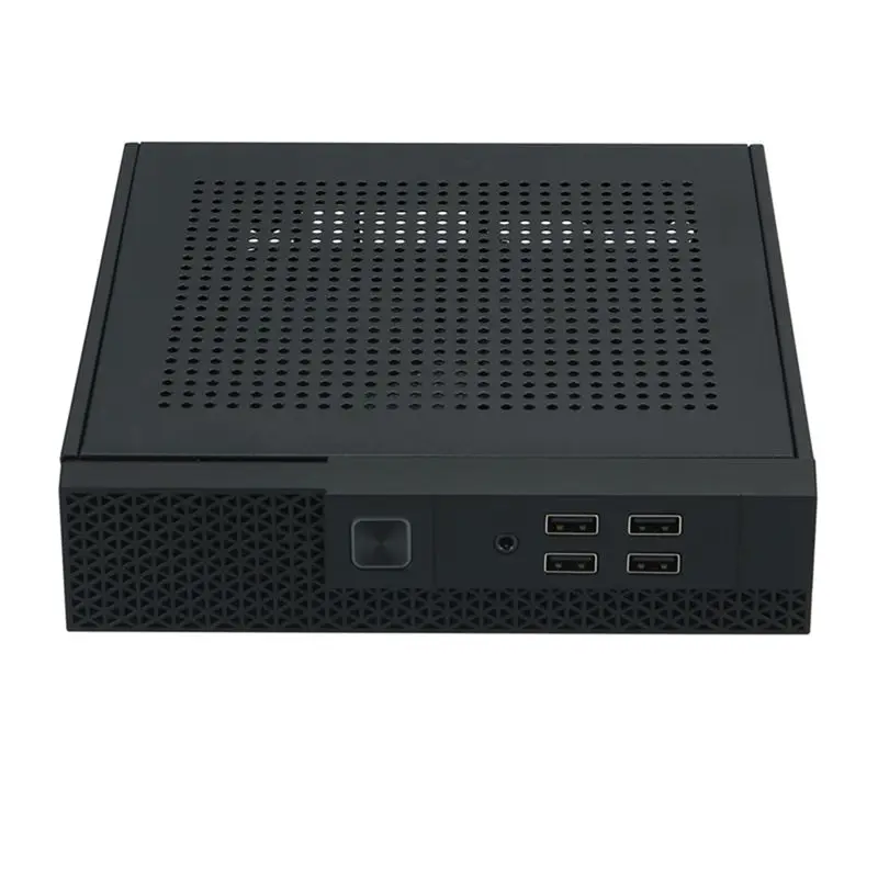 Mini ITX Computer Case HTPC Host Chassis USB2.0 ITX Enclosure Industrial Control Chassis For Office Business Easy To Use