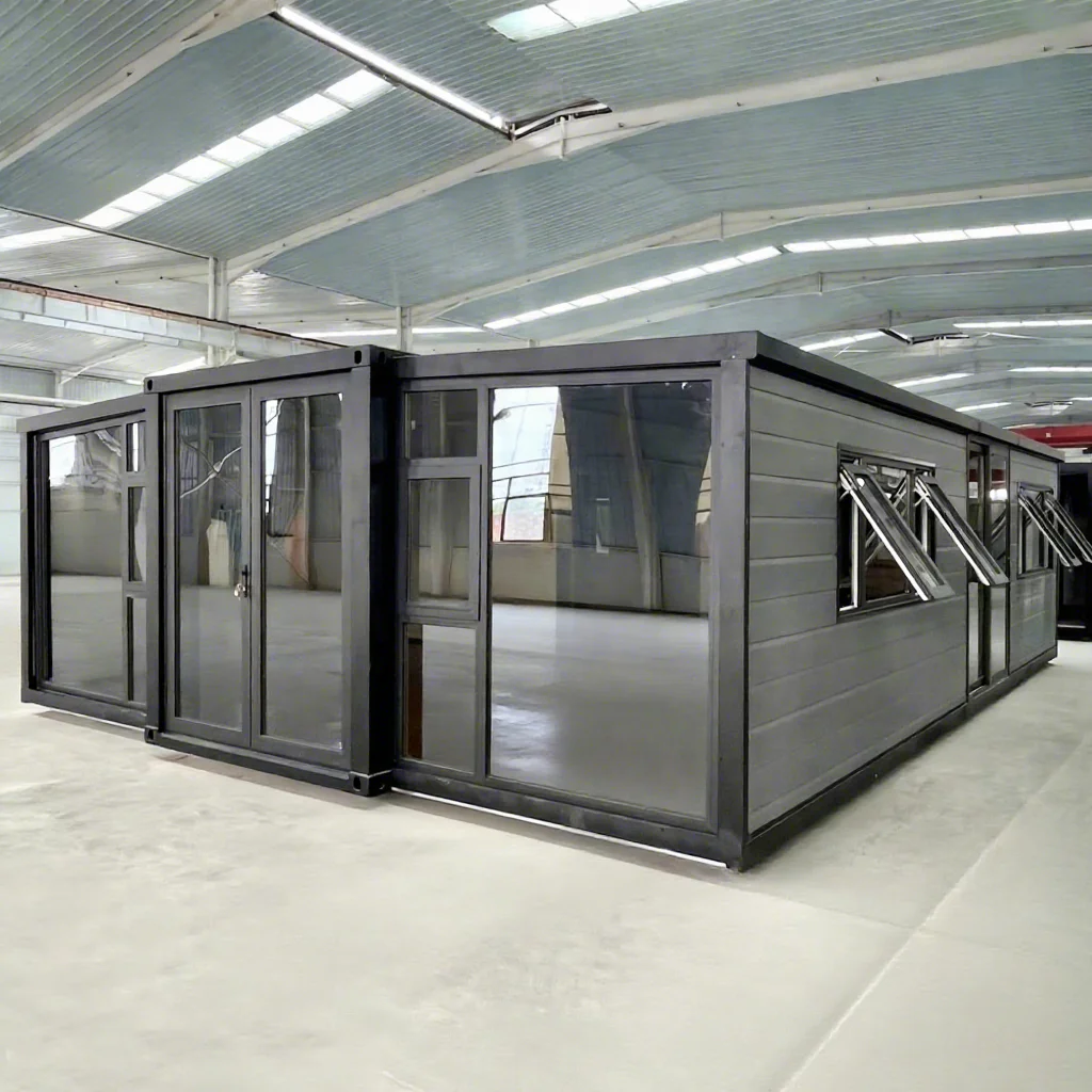 FL Foldable House moisture proof wall panel prefab fold house for seaside site short‑term working dwelling unit
