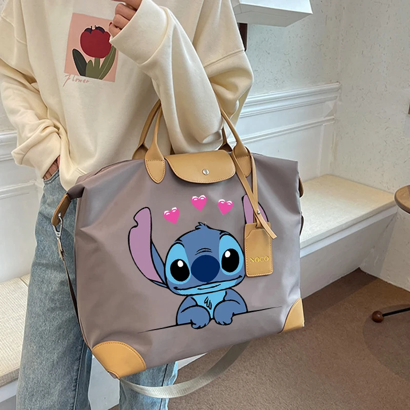 New Disney Stitch Crossbody Bags for Women Kawaii Cartoon Printed Shoulder Bag Women Handbags Large Capacity Shopping Tote Bags