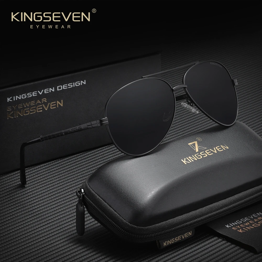 

Брендовые поляризационные солнцезащитные очки KINGSEVEN UV400, солнцезащитные очки для мужчин и женщин, повседневные очки для вождения