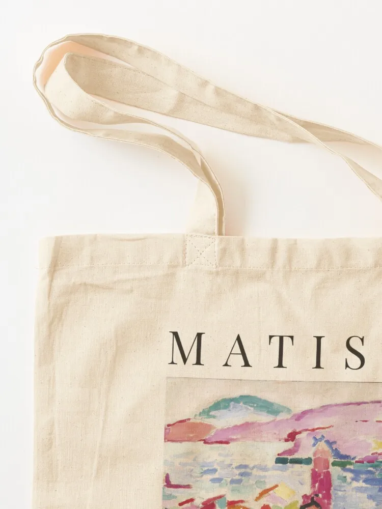 Henri Matisse View of Collioure Exhibition Tote Bag Reuseable Canvas Fashion Shopping Grocery School Femal Gril Women Person