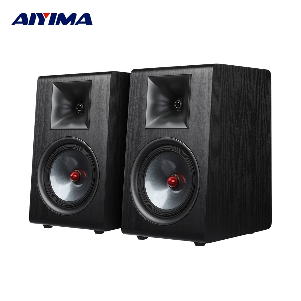 Aiyima P600, 6,5 polegadas Passivo Alto -falante de madeira Wood Woofer Silk Tweeter Booksheld