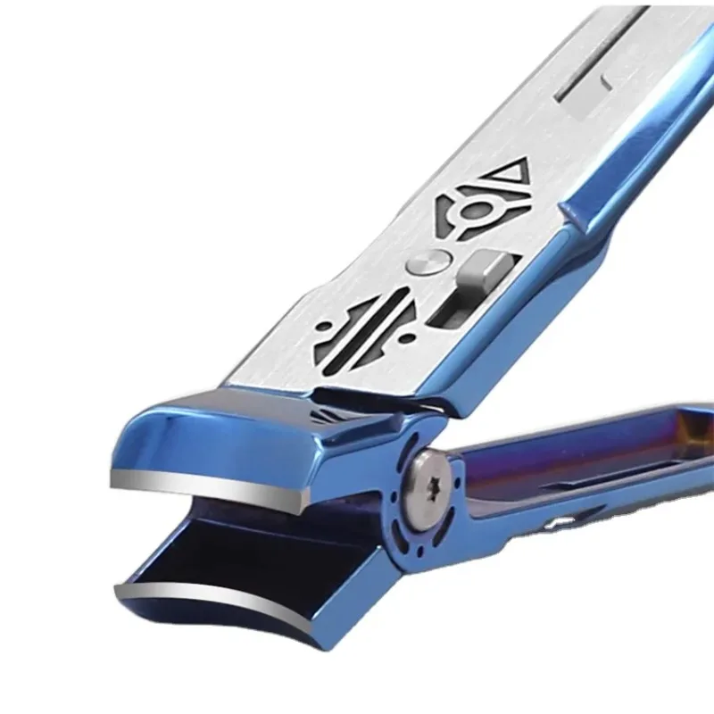 Anti Splash Wide Opening Nail Clipper Large Stainless Steel Cutter for Thick Nails Precision Trimming Tool Labor Saving Home Use