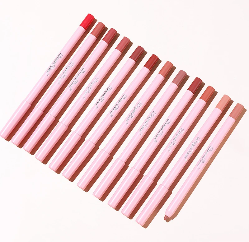 9 colori Matte Lip Liner Waterproof Lip Contouring rossetto Long Lasting antiaderente Cup rossetto Sexy Lip Liner Make-up per le donne