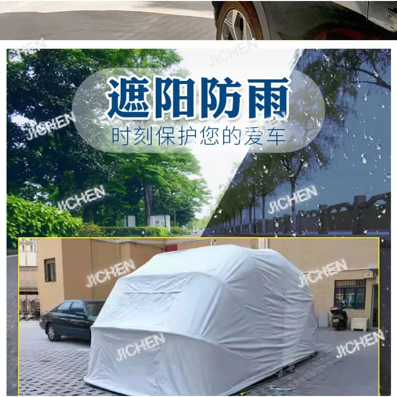 

HS DepositSemi-automatic automatic stainless steel carport folding garage anti-sun folding carport car parking shed
