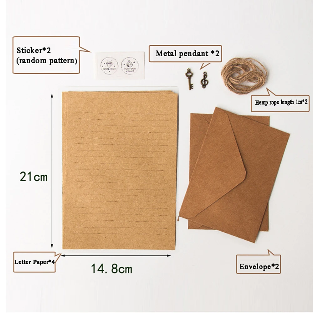 Letter Supplies Vintage Mailers Set Invitation Envelope Envelopes Letter Paper Writing Paper Kraft Paper Envelope Letter Pad