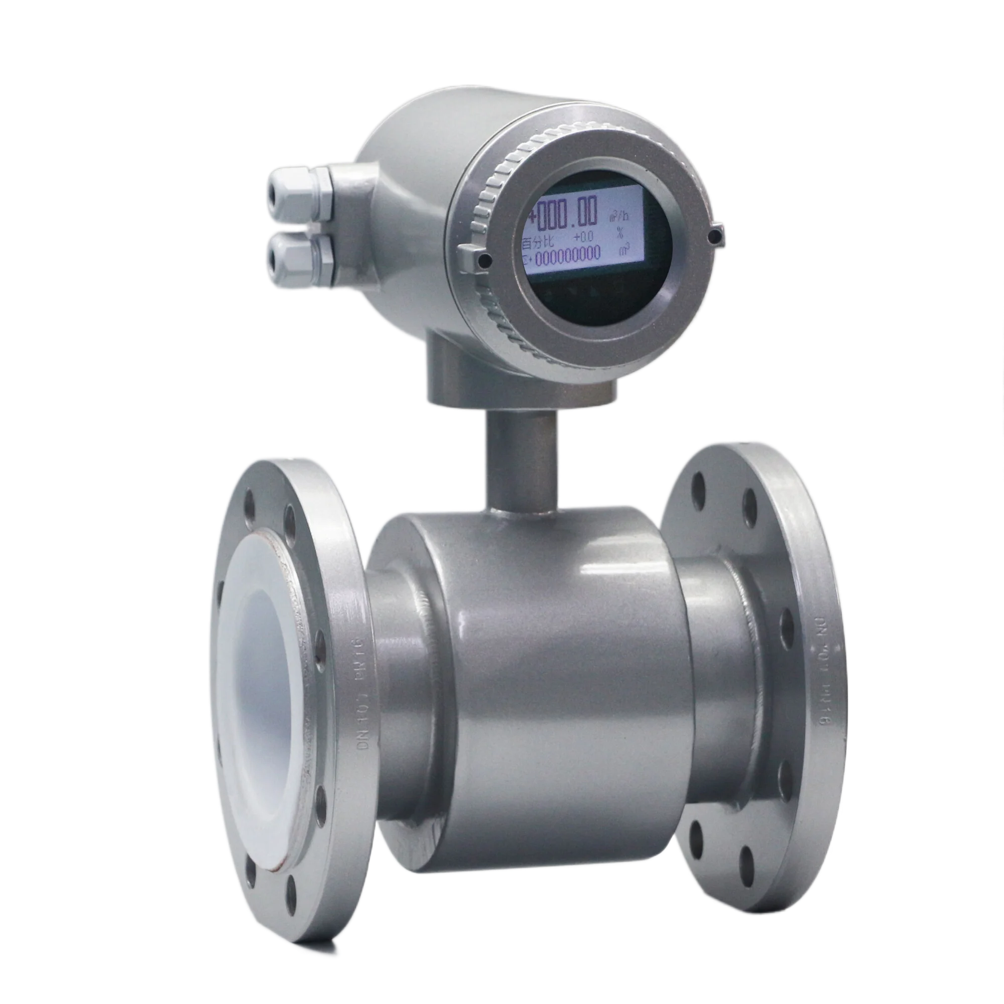 DN15 - DN600 مقياس الجريان الكهرومغناطيسي من النوع المتكامل RS485 IP65/IP68 4-20mA مستشعر مقياس التدفق المغناطيسي لمياه الصرف الصحي الرقمي