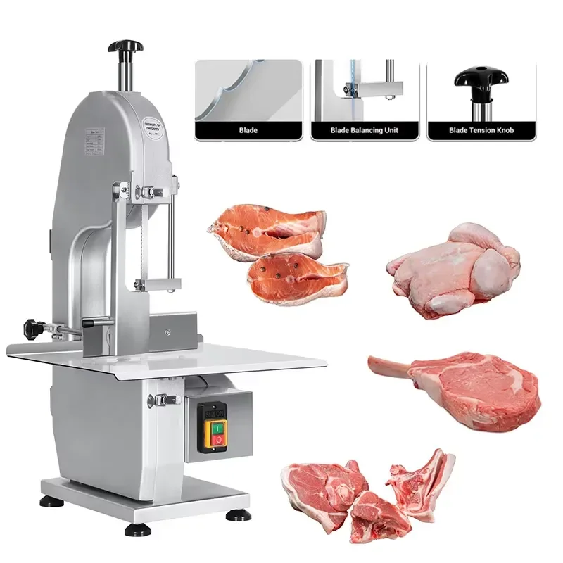 YWM Certificate Commercial Automatic Frozen Meat Saw Stainless Steel Saw Machine for Meat Processing and Abattoir