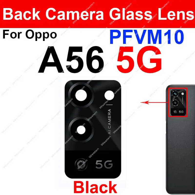 Câmera traseira lente de vidro para oppo a15 a15s a16 a16s a31 a32 a35 a36 a52 a53 a54 a54s a55 a56 4g 5g