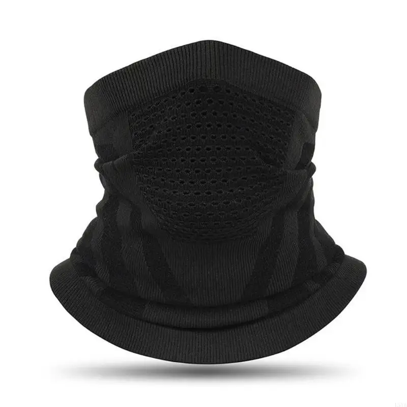 Calentador cuello transpirable L5YA para mujeres y hombres, polaina cuello resistente viento para actividades aire