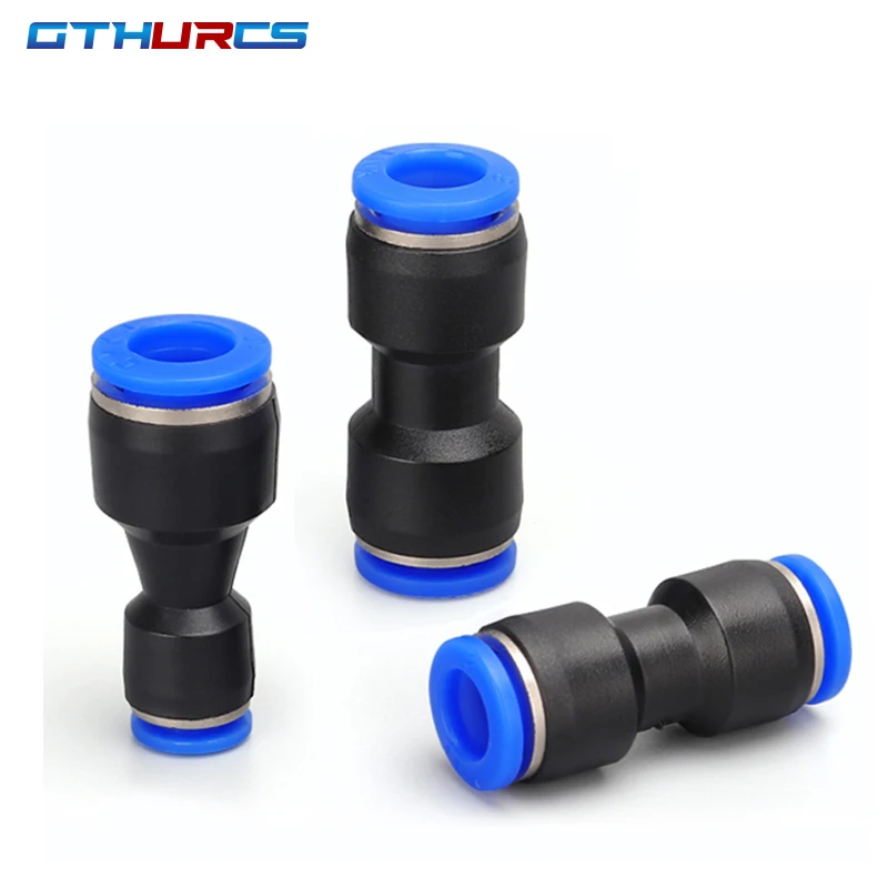 5/10/20/100Pcs Pneumatic Fittings Plastic Connector PG 4-6 6-8 8-10 10-12 12-16 Pneumatic Parts Push In Straight Way