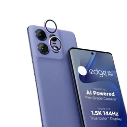 Rear Camera Protective Glass for Motorola Edge 50 Pro Back Camera Lens Metal Rings Glass For Moto Edge 50 40 Neo Protector Cover
