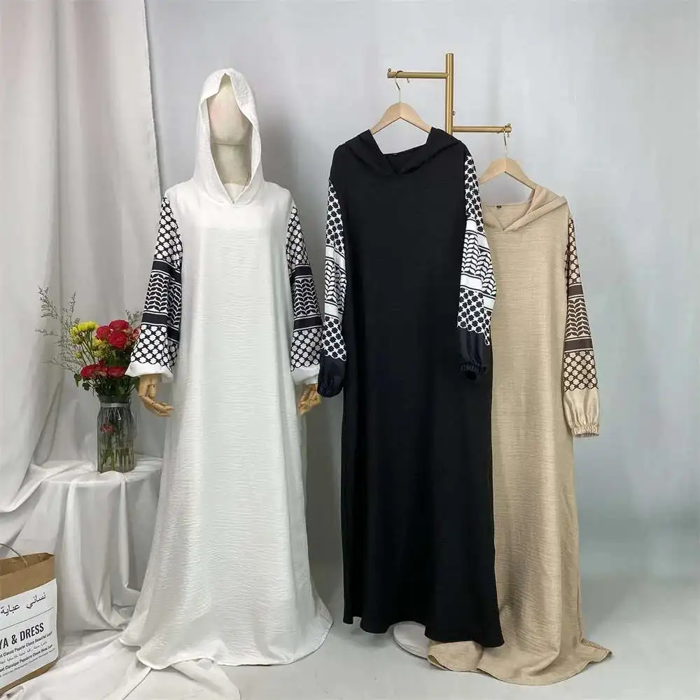 

Türkiye Muslim Fashion Women's Wear Hat Dress 6827 2025 Muslim Long Dress Robe Abaya Ramadan Dubai Luxury Islam Elegant