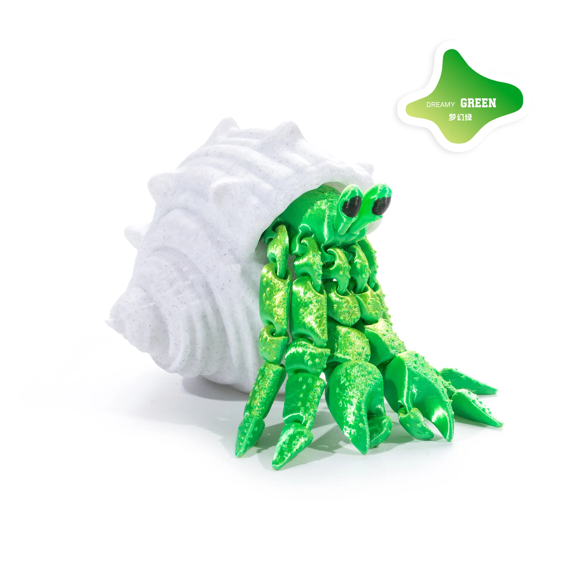 Gelenkige Einsiedlerkrebs, 3D-gedrucktes Modell, bewegliche Gelenke, cooles Desktop, kreatives Ornament, lustiges Zuhause, Raumdekoration, Kunsthandwerk, Kunstwerk