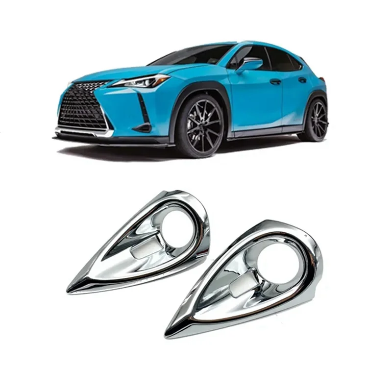 For Lexus UX200 UX250H UX260H 2019 2020 Car Front Foglight Cover Molding Trim Head Foglamp Protect