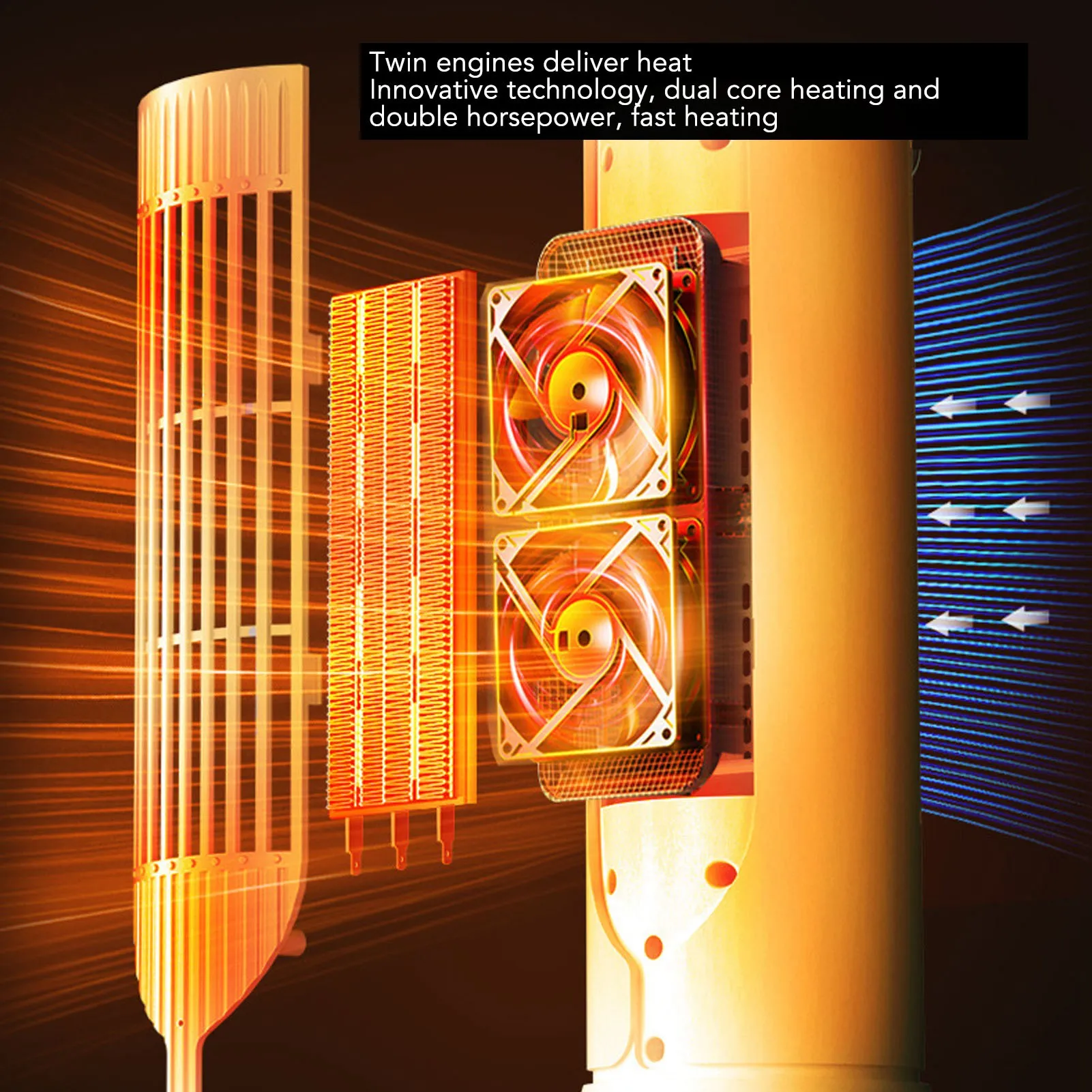 Электрический компактный нагреватель помещений, Портативный тихий настольный мини-нагреватель с положительным температурным коэффициентом, для офиса, спальни, гостиной