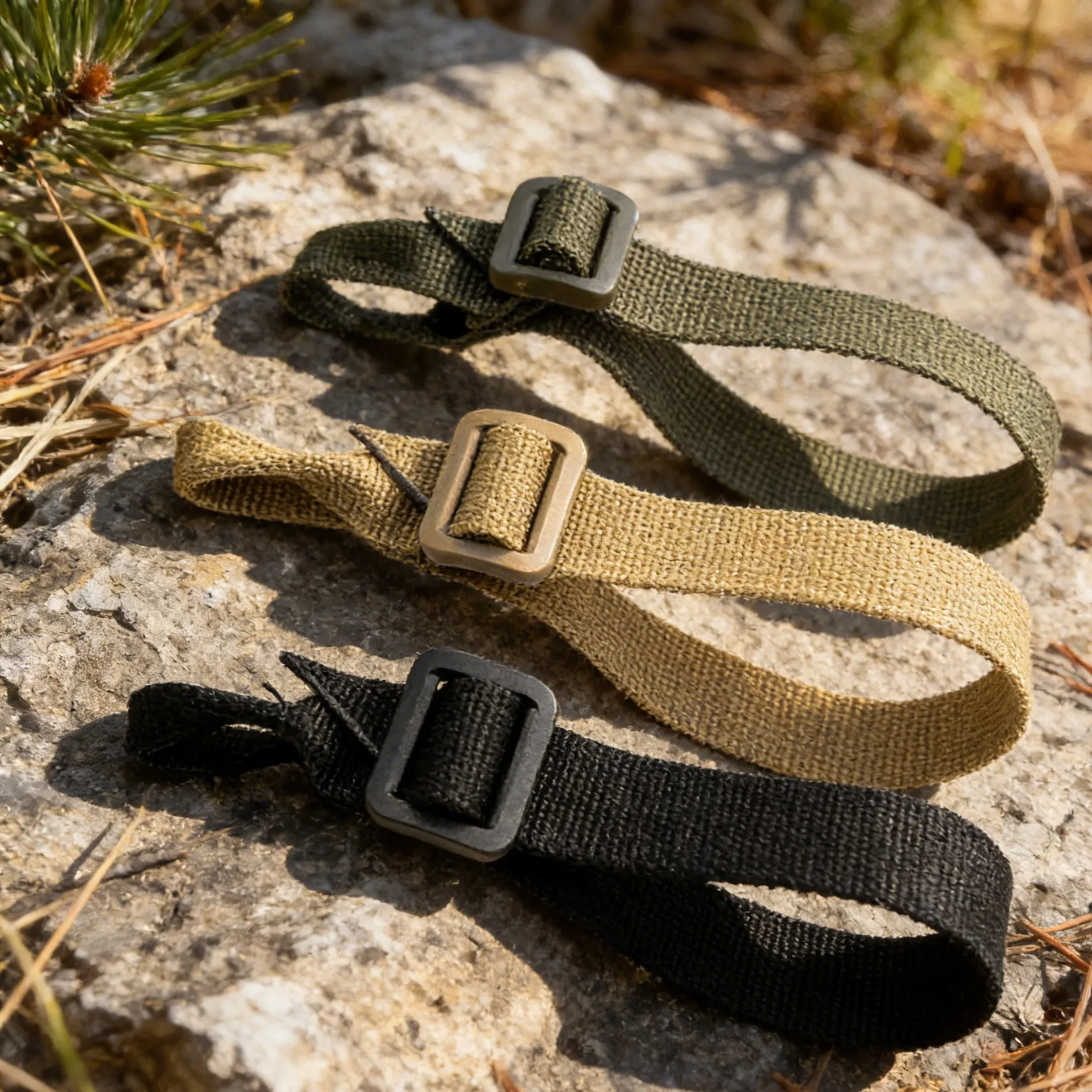Tactical Airsoft Tactical ButtStock Sling Adapter Heavy Duty Rifle Stock Gun Strap Gun Rope Strapping Belt .3 Pieces