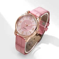 Zegarki damskie marka luksusowa moda damska zegarek Reloj Mujer skórzany zegarek kobiety kobiece zegarki kwarcowe Montre Femme