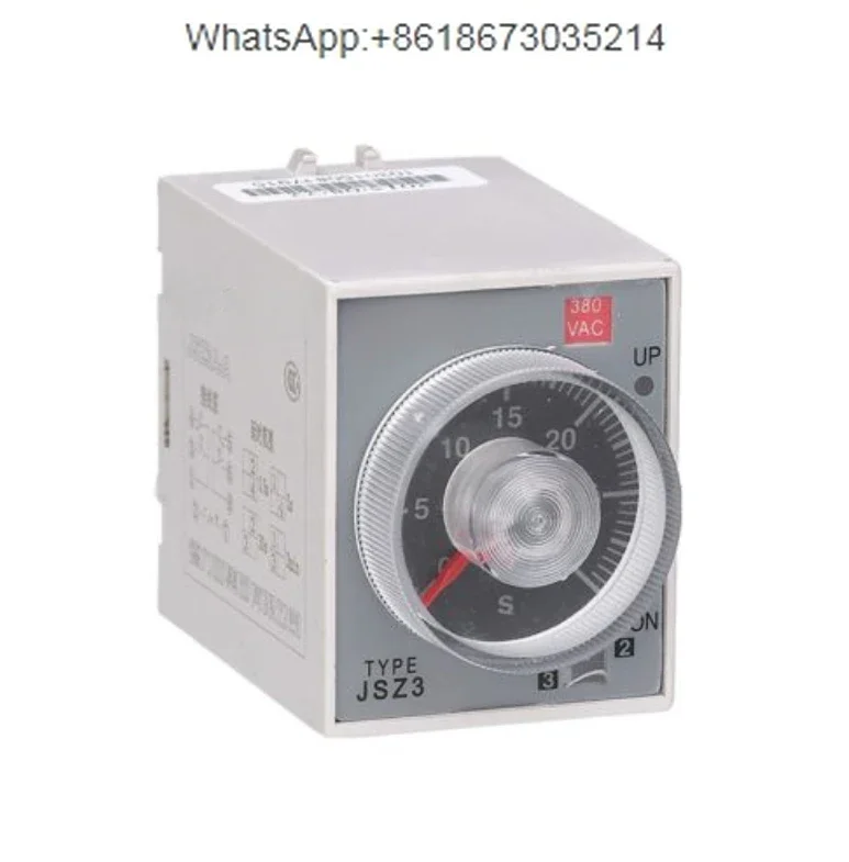 Time relay, power-on delay JSZ3A-A-B ST3PA A-D AC220V DC24V with snap base