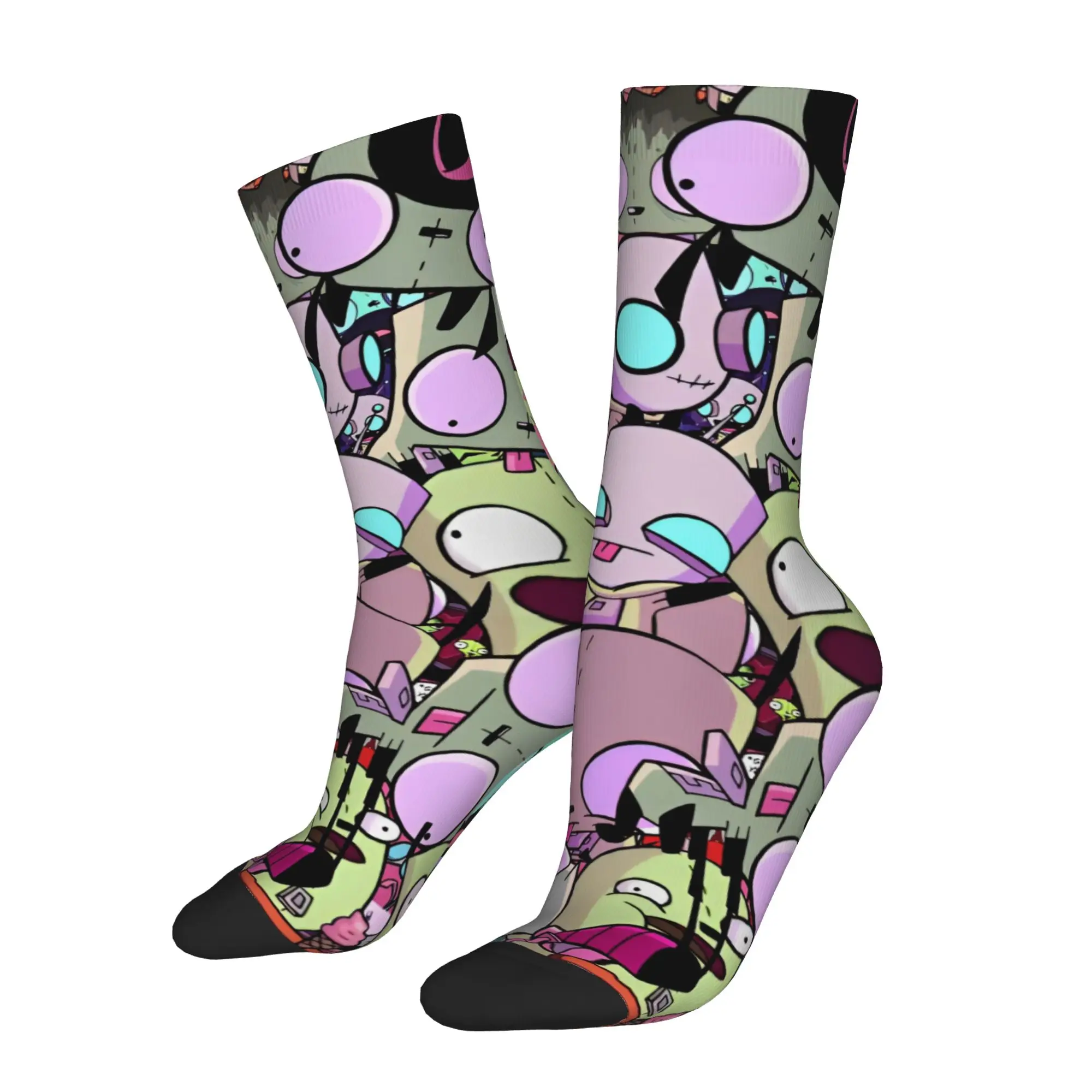 Winter Warm Cool Men's Women's Invaders Zim Gir Socks  Sweat Absorbing Sports Socks