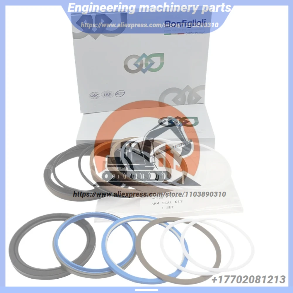 

For Excavator Hydraulic Bucket Cylinder Seal Kit Pc220-7 Pc200-7/8 Boom Arm 707-99-58070