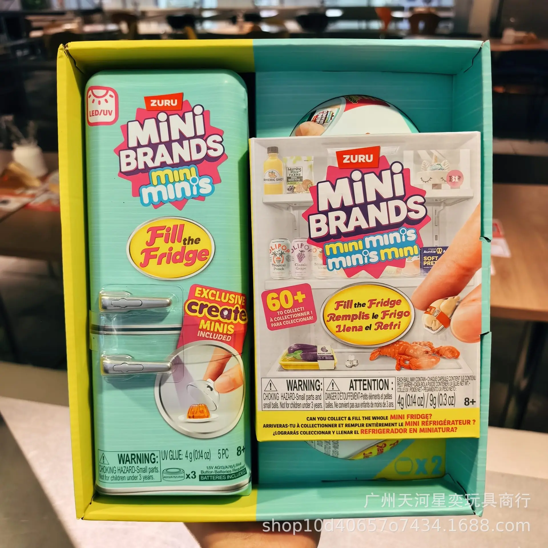 

Оригинальный набор Zuru Miniverse Foodie Refrigerator Set Blind Box 77785, микроминиатюрный игровой набор, коллекционная игрушка для детей и взрослых фанатов