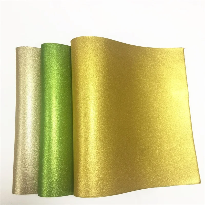 30x135CM Wholesale PU Frosted Shiny Faux Fur backing Artificial Leather Fabric Sheet Roll for Making Decoration/Cover/Handbag