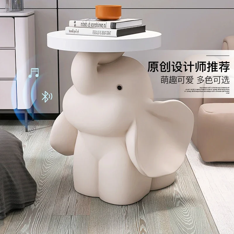 Elephant living room large floor-to-ceiling ornaments decorative TV cabinet next to the sofa coffee table bedside table