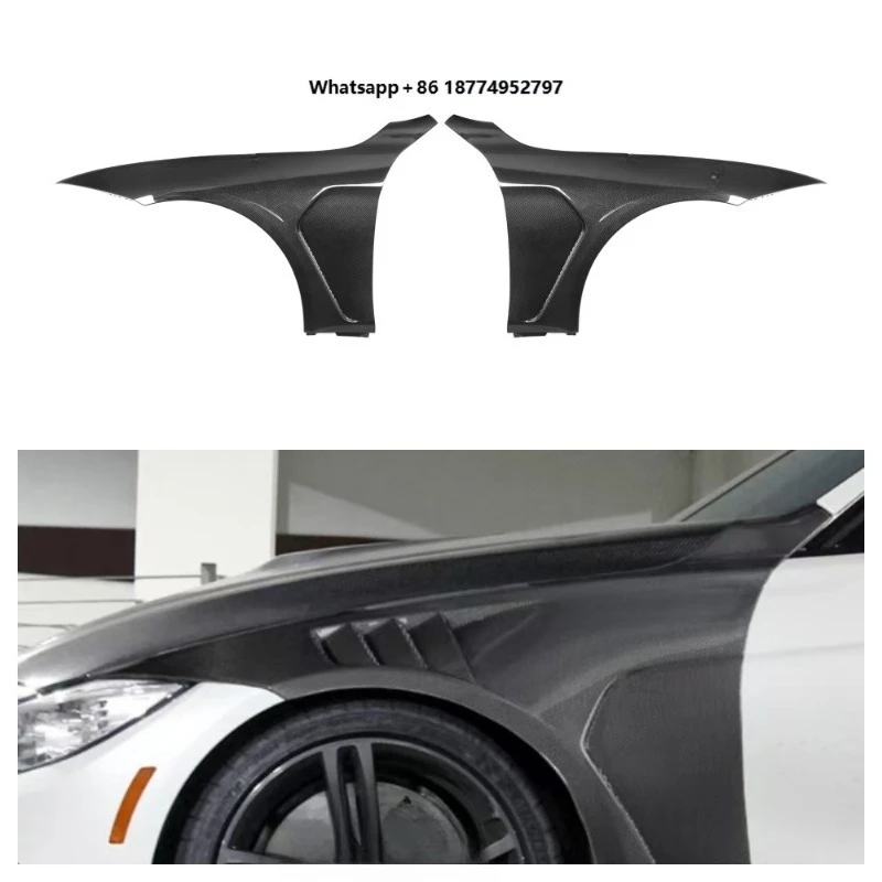 

Real Carbon Fiber VE Style Glossy Black Front Fender M4 F82 2013-2019 Fender Car Accessories
