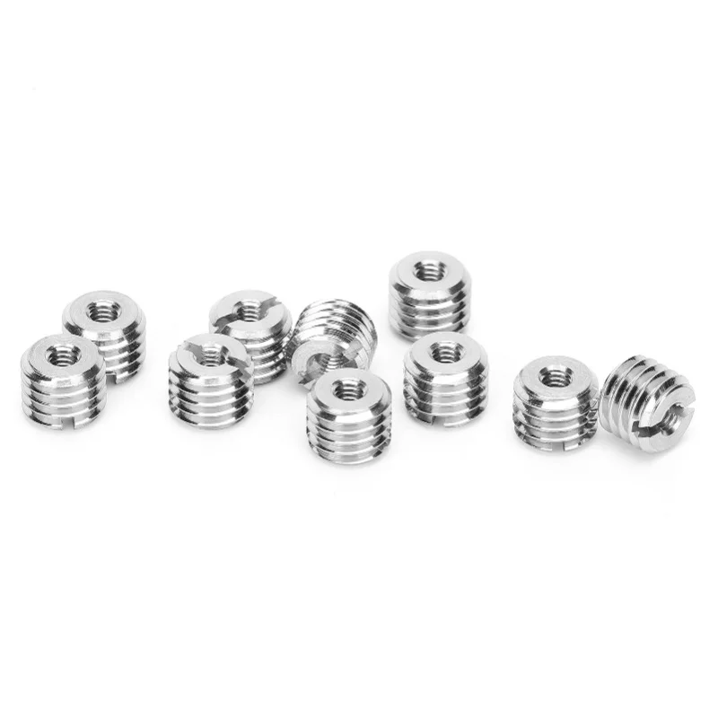 10Pcs Thread Inserts Repair Tool Reducing Nut Male Female Stainless Steel Fastener Hardware