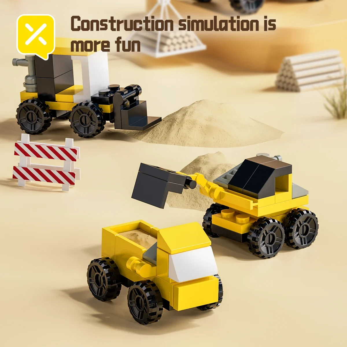 10 في 2 لودر أطفال بالريموت كنترول اللبنات مجموعة شاحنة البناء حفارة رافعة الطوب لتقوم بها بنفسك لعبة تعليمية للأطفال 6 +