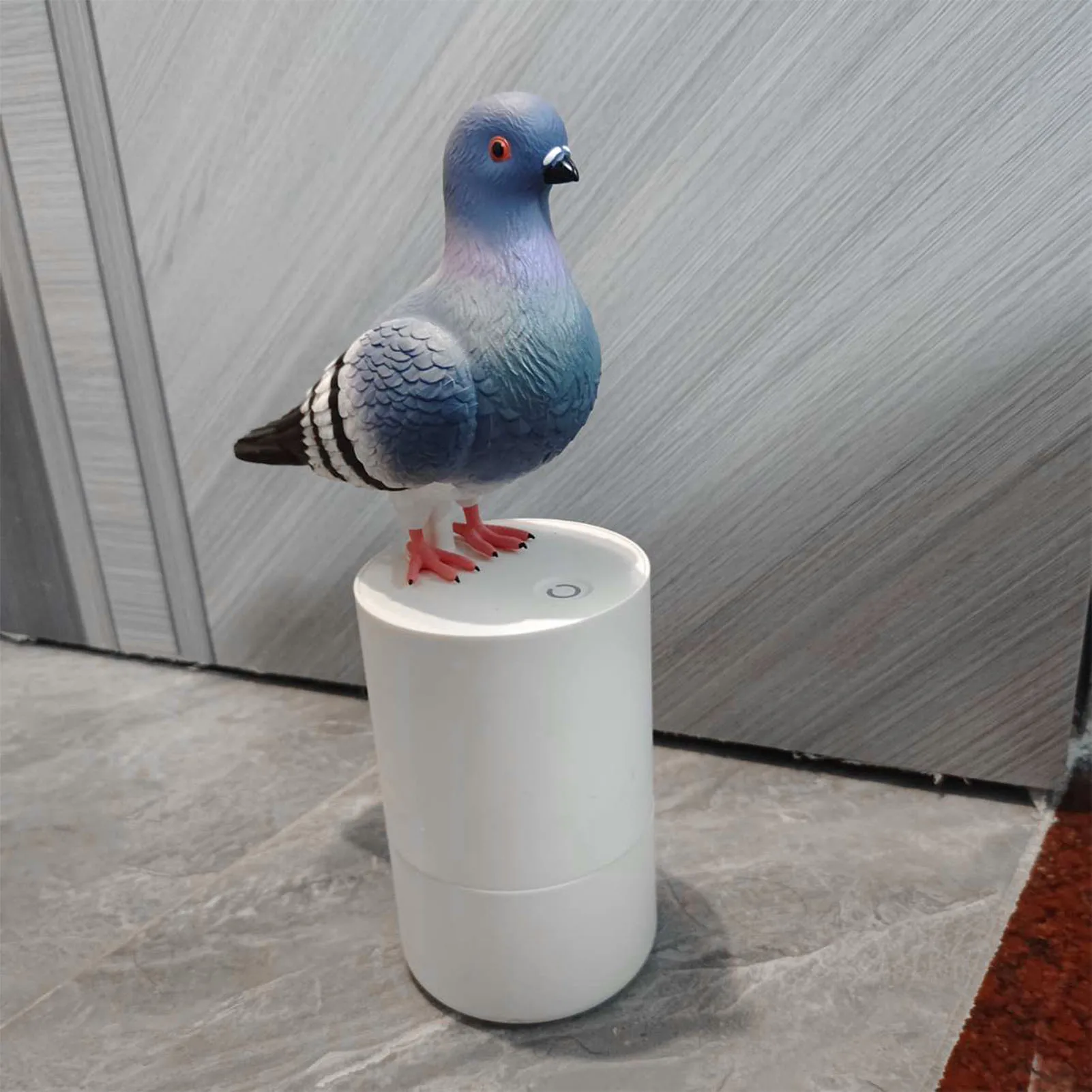 Foaming Soap Dispenser Refillable Automatic Induction Soap Dispenser Battery Powered Touchless Blue Bird Shape for Countertop