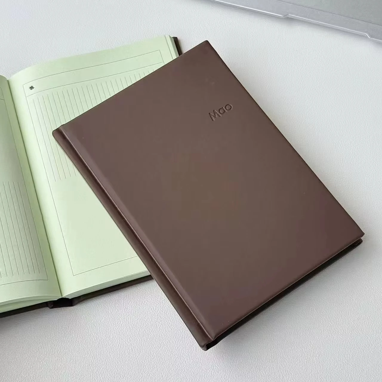 A6 Japanese notebook journal Handbook Green Inner Page Niche Ins cute Diary Office Journal Diary notepad Stationery Student view 5