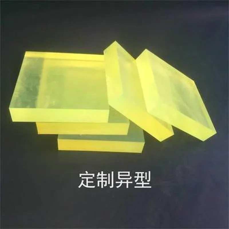 die-cushion-elastic-rubber-sheet-gold-color-polyurethane-square-pu-damping-plate