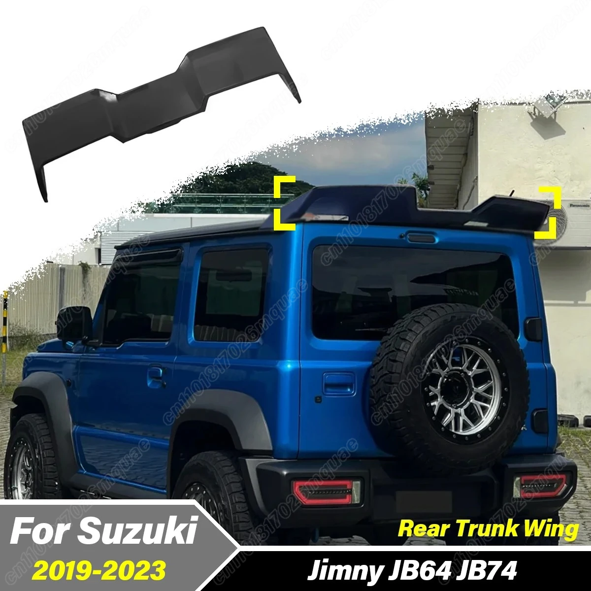 

For Suzuki Jimny JB64 JB74 2019 2020 2021 2022 2023 Car Rear Roof Spoiler Body Rear Tailgate Top Wing Decoration Accessories