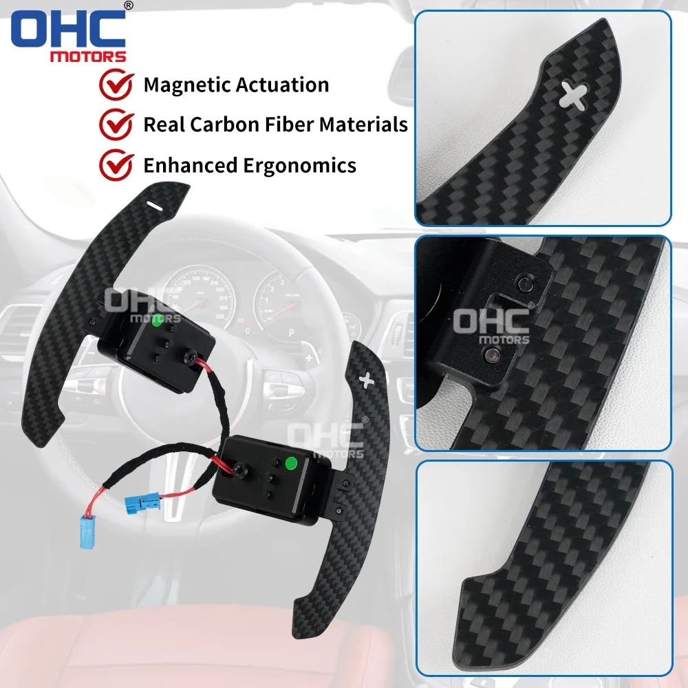 carbon shifter paddle for bmws  magnet paddle shifters G30 F52 F23 F46 F31 F34 F36 G22 G23 G12 F82 F87 F26 F4 G05 G07