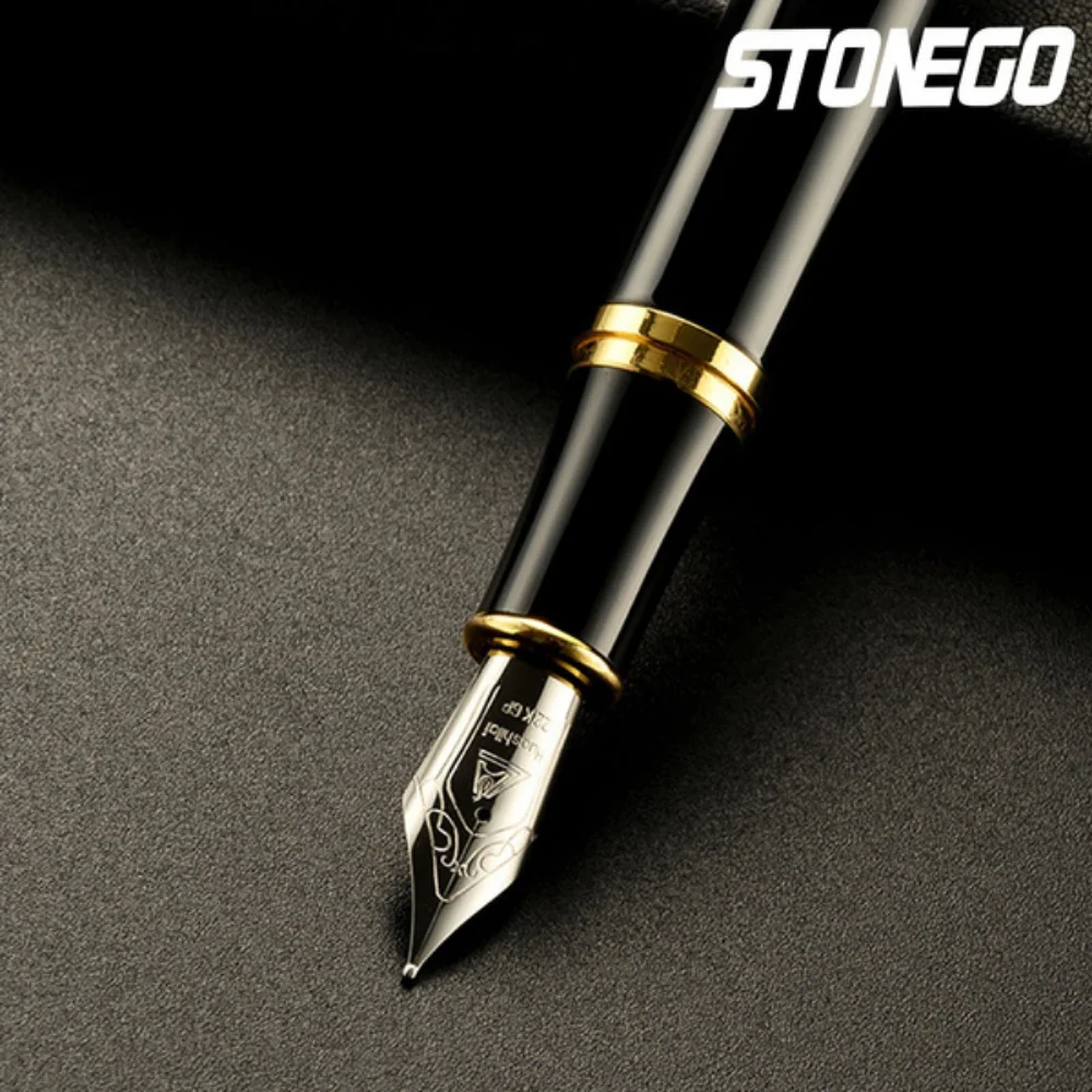 STONEGO Metal acrylic business office student fountain pen with gold nib Upscale Business Office School Stationery