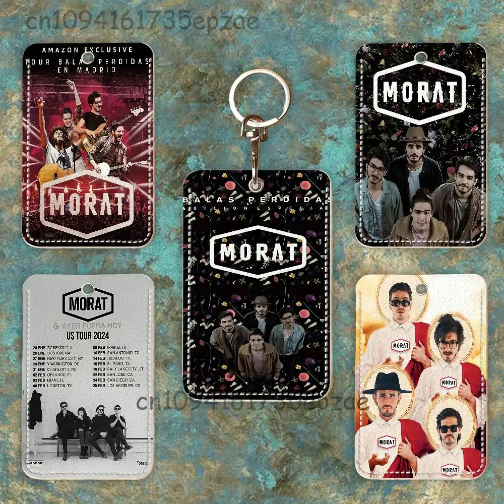 Tarjetero de Cuero PU Premium M-Morat con Mosquetón Metálico, Diseño Personalizable para Uso Diario